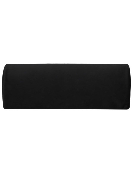 Cuscino per poggiapiedi Tinta unita Nero 42 x 18 x 13 cm