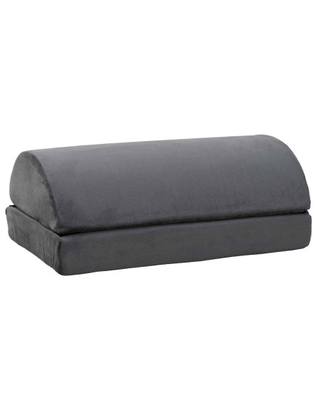 Cuscino per poggiapiedi Tinta unita Grigio 44 x 29 x 17 cm