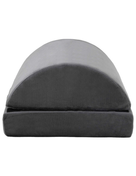 Cuscino per poggiapiedi Tinta unita Grigio 44 x 29 x 17 cm