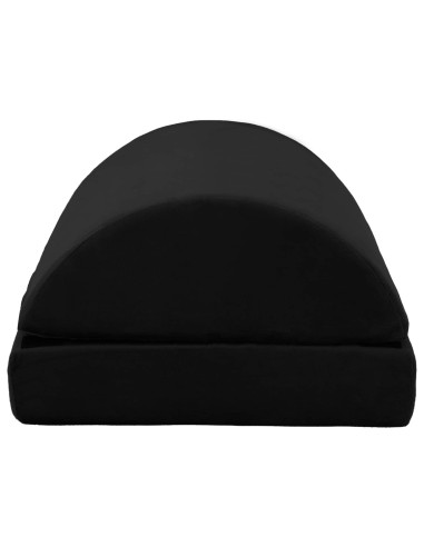 Cuscino per poggiapiedi Tinta unita Nero 44 x 29 x 17 cm