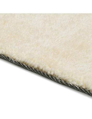 Tappeto Shaggy per Area Crema 120 x 160 cm Polietilene