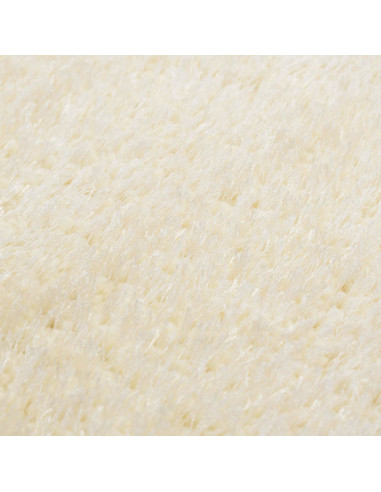 Tappeto Shaggy per Area Crema 120 x 160 cm Polietilene