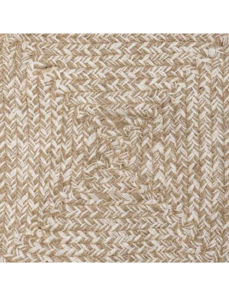 Tappeti per area Rettangolare Naturale e Bianco 80 x 250 cm