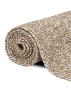 Tappeti per area Naturale e Bianco 120 x 170 cm Juta 2