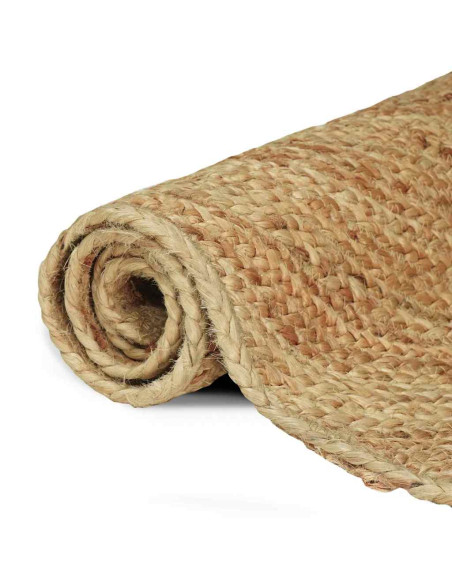 Tappeti per area Quadrato Marrone 160 x 160 cm Juta