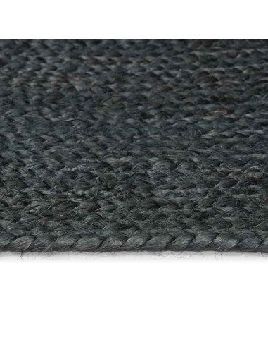 Tappeti per area Rettangolare Grigio scuro 60 x 110 cm Juta