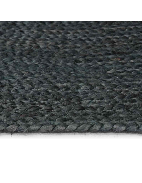Tappeti per area Rettangolare Grigio scuro 80 x 200 cm Juta