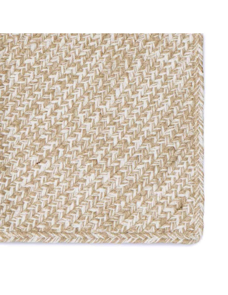Tappeti per area Naturale e Bianco 200 x 290 cm Juta