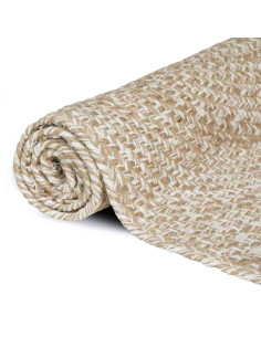 Tappeti per area Naturale e Bianco 240 x 340 cm Juta 2