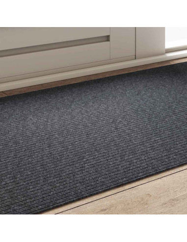 Runner in Moquette Grigio 80 x 150 cm Tessuto