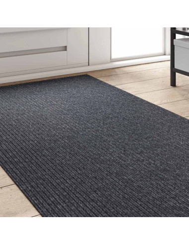 Runner in Moquette Grigio 80 x 200 cm Tessuto