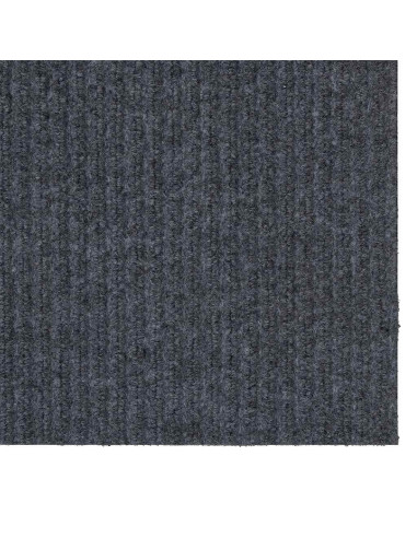 Runner in Moquette Grigio 80 x 250 cm Tessuto