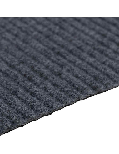 Runner in Moquette Grigio 80 x 250 cm Tessuto