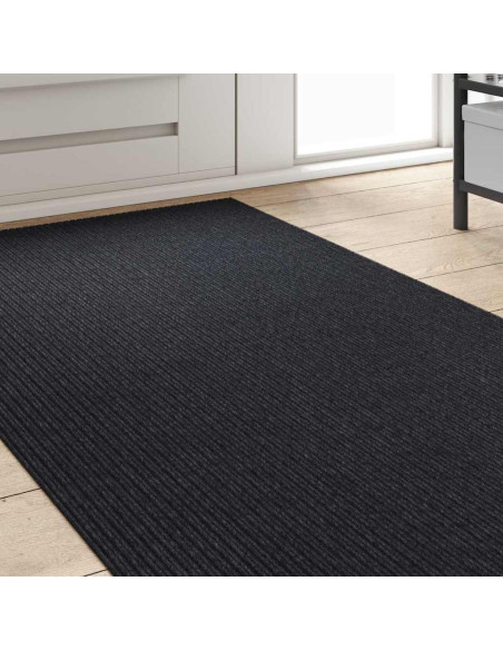 Runner in Moquette Antracite 80 x 500 cm Tessuto