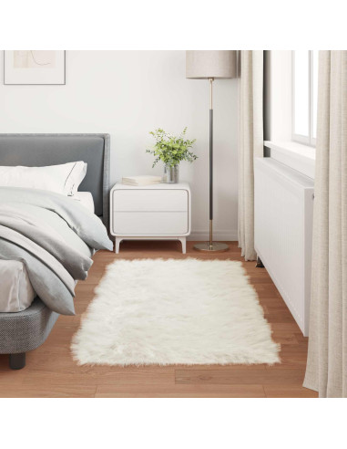 Tappeto Pecora Tafalla Bianco 80 x 150 cm Poliestere