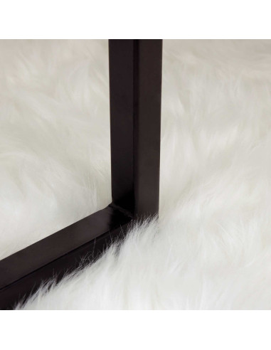 Tappeto Pecora Tafalla Bianco 80 x 250 cm Poliestere