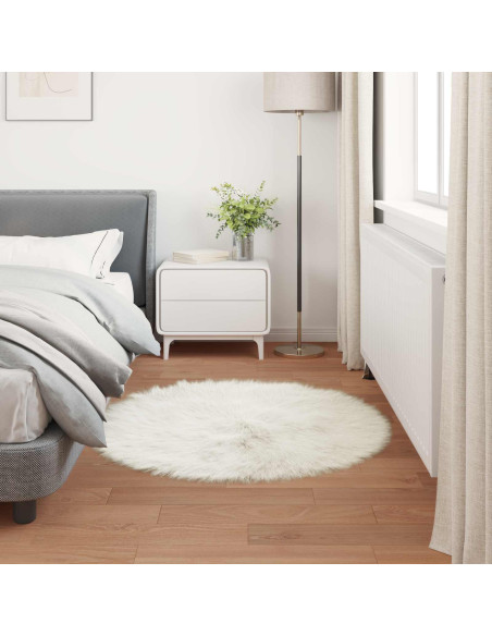 Tappeto Pecora Tafalla Bianco Ø 80 cm Poliestere