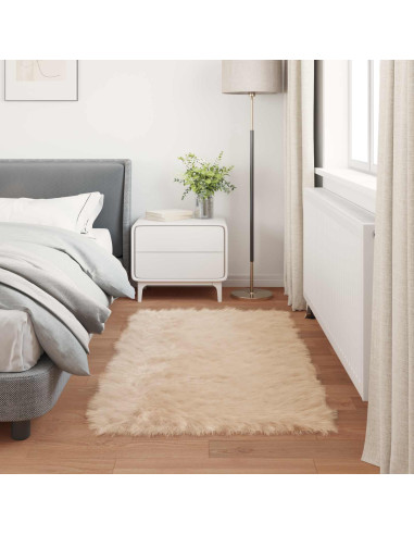Tappeto Pecora Tafalla Beige 60 x 110 cm Poliestere