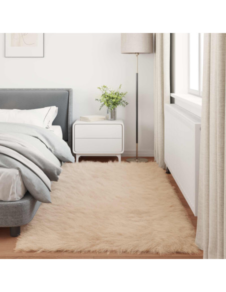 Tappeto Pecora Tafalla Beige 80 x 200 cm Poliestere