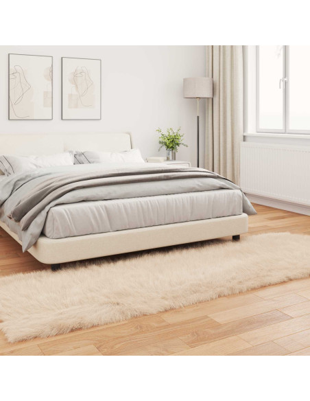 Tappeto Pecora Tafalla Beige 80 x 250 cm Poliestere