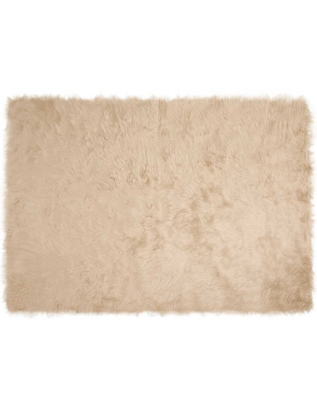 Tappeto Pecora Tafalla Beige 140 x 200 cm Poliestere
