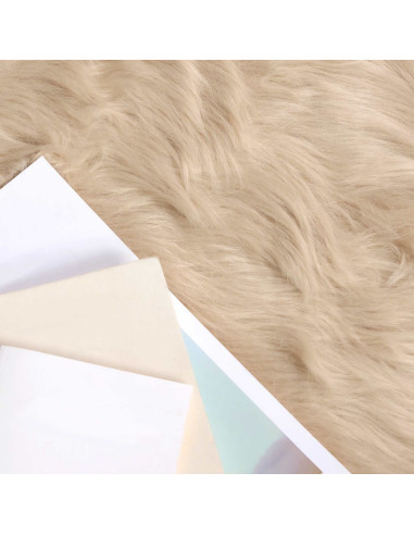 Tappeto Pecora Tafalla Beige 160 x 230 cm Poliestere