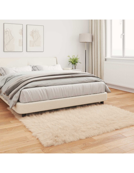 Tappeto Pecora Tafalla Beige 120 x 120 cm Poliestere