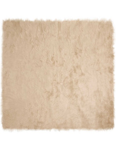 Tappeto Pecora Tafalla Beige 160 x 160 cm Poliestere 2