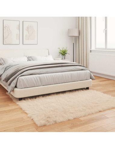 Tappeto Pecora Tafalla Beige 160 x 160 cm Poliestere