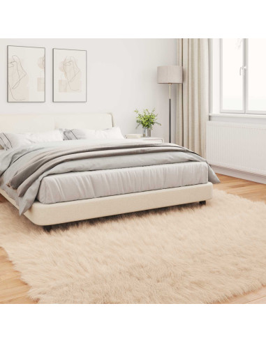 Tappeto Pecora Tafalla Beige 240 x 240 cm Poliestere