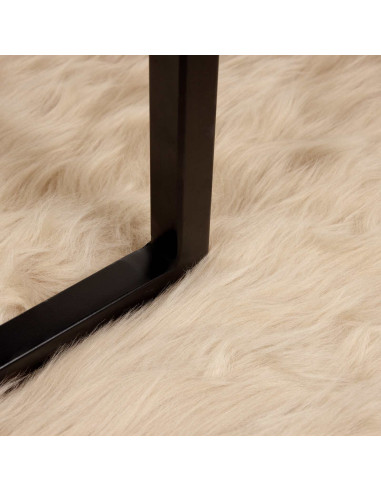 Tappeto Pecora Tafalla Beige 240 x 240 cm Poliestere