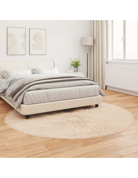 Tappeto Pecora Tafalla Beige Ø 160 cm Poliestere