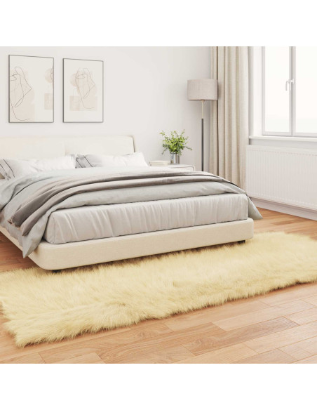 Tappeto Pecora Tafalla Crema 80 x 250 cm Poliestere