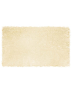 Tappeto Pecora Tafalla Crema 100 x 200 cm Poliestere 2