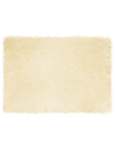 Tappeto Pecora Tafalla Crema 140 x 200 cm Poliestere 2