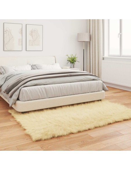 Tappeto Pecora Tafalla Crema 140 x 200 cm Poliestere