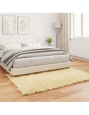 Tappeto Pecora Tafalla Crema 160 x 230 cm Poliestere