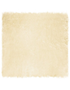 Tappeto Pecora Tafalla Crema 120 x 120 cm Poliestere 2