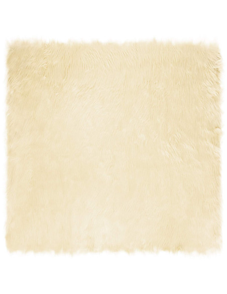 Tappeto Pecora Tafalla Crema 120 x 120 cm Poliestere