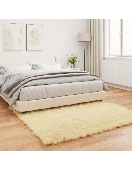 Tappeto Pecora Tafalla Crema 160 x 160 cm Poliestere