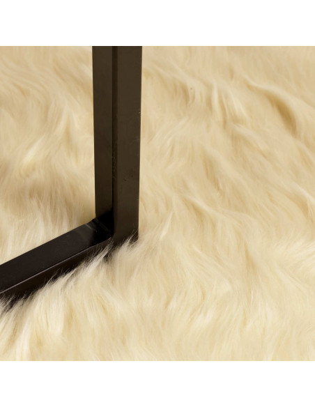 Tappeto Pecora Tafalla Crema Ø 120 cm Poliestere