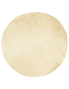 Tappeto Pecora Tafalla Crema Ø 200 cm Poliestere 2