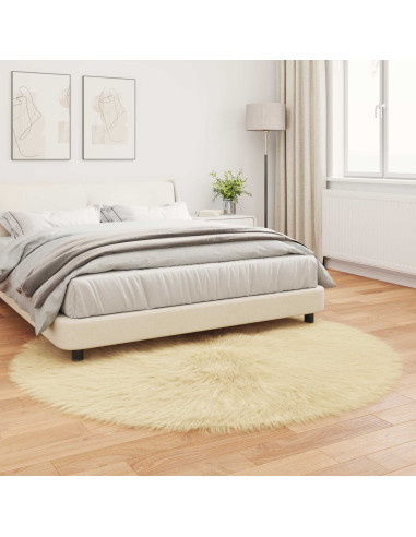Tappeto Pecora Tafalla Crema Ø 200 cm Poliestere