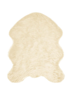 Tappeto Pecora Tafalla Crema 50 x 80 cm Poliestere 2