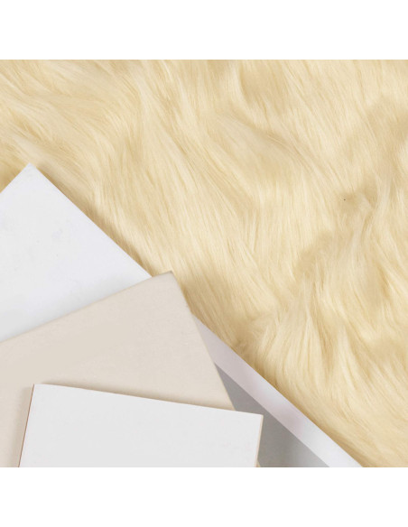 Tappeto Pecora Tafalla Crema 50 x 80 cm Poliestere