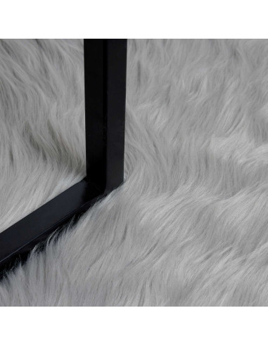 Tappeto Pecora Tafalla Grigio 80 x 150 cm Poliestere
