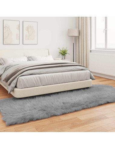 Tappeto Pecora Tafalla Grigio 80 x 250 cm Poliestere