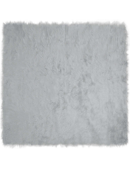 Tappeto Pecora Tafalla Grigio 120 x 120 cm Poliestere