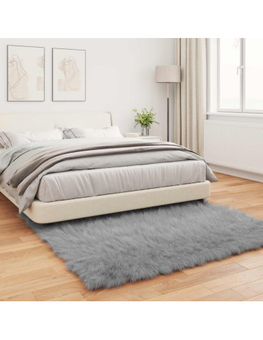 Tappeto Pecora Tafalla Grigio 120 x 120 cm Poliestere