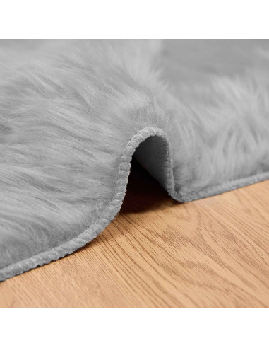 Tappeto Pecora Tafalla Grigio 120 x 120 cm Poliestere